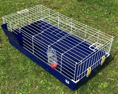 Single Level Indoor Rabbit Cage Setup Small Animal Pet Home Guinea Pig Hutch • £40.99