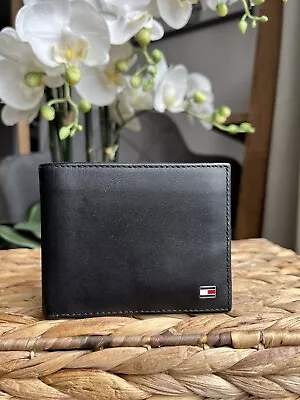 £22 • Buy Tommy Hilfiger Mens Bifold Leather Card Wallet Black