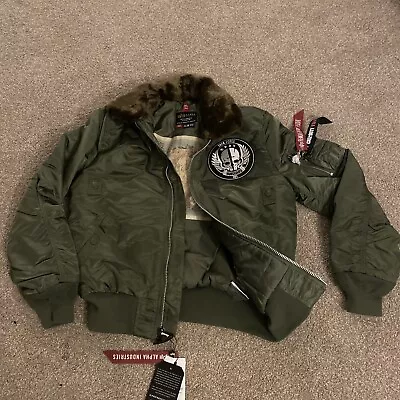 NWT Alpha Industries B-15 Flight Jacket With Removable Collar-Task Force Edition • $200