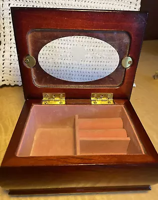 Classic Treasures Mahogany  Finish Jewelry Box • $5