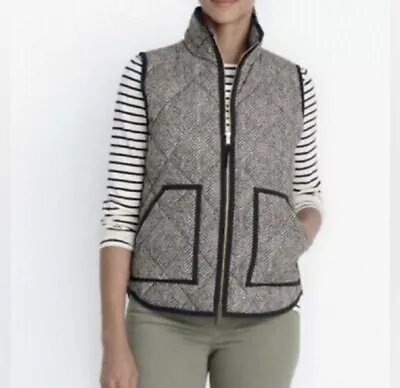 J. Crew Factory Excursion Herringbone Quilted Puffer Vest Size XL • $49