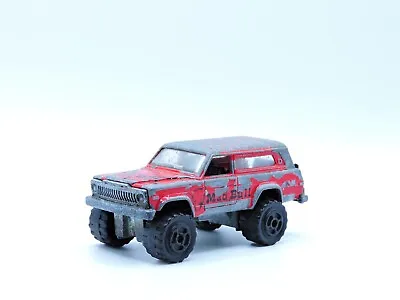 Vintage Majorette JEEP CHEROKEE 4X4 #236 MAD BULL 1:64 Scale France RED BRONCO • $8.70