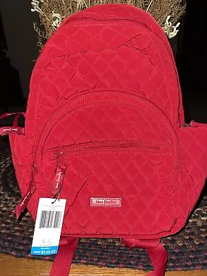 NWT Vera Bradley Essential Compact (Purse Size) Backpack Tango Red • $54.99