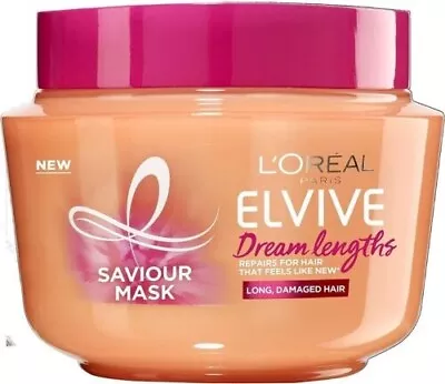 L'Oreal Elvive Dream Lengths Repairs Long Hair Mask For-Long Damaged Hair 300-ml • £4.29