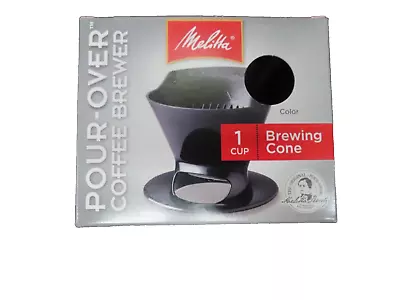 Melitta Coffee Makers Pour-Over Coffee Brewer Cone Black 1 Cup #109352  NEW • $5.29