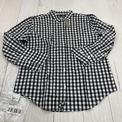 J Crew Womens The Perfect Shirt Button Front Gingham Plaid Size 8 • $19.95