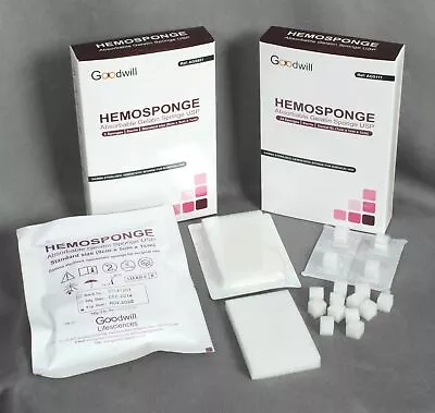 10X DENTAL HEMOSPONGE ABSORBABLE GELATIN SPONGE USP STERILE 32 SPONGE10x10x10mm • $238.68