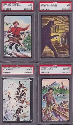 (36 Card Complete Psa Set) 1950 Sgt. Preston - High Grade Trading Card Lot • $1299.99