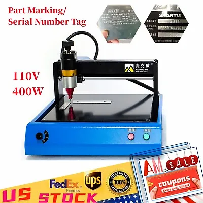 110V Electric Metal Marking Machine Dot Peen 200x150mm For Number Letter Label • $440