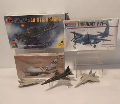  Hasegawa N AM F-86F AirFix JU-87B/R Stuka Monogram Tigercat F7F-3 Airplane Lot • $24.95