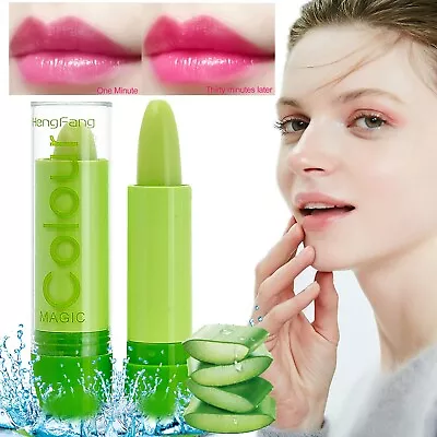 1PC Magic Aloe Vera Lipstick Lip Balm Long-Lasting Color Mood Changing Moisturiz • $8.99