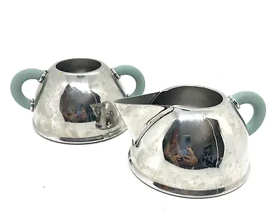 Michael Graves Alessi Stainless Creamer And Sugar Bowl Set • $40