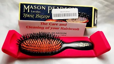 Mason Pearson Pocket Boar Bristle Brush (B4) - Dark Ruby/Black  • $94.99