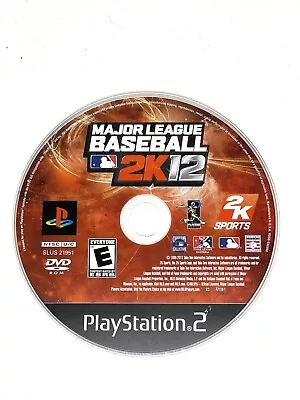 Major League Baseball 2K12 PS2 PlayStation 2 Video Game Disc Only Clean Tested!! • $6.49