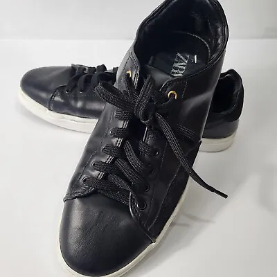 $14.99 • Buy Zara Shoes Mens 9 Lace Up Minimalist Preppy Core Casual Business Sneakers