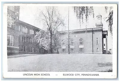 1959 Lincoln High School Building Ellwood City Pennsylvania PA Vintage Postcard • $14.98