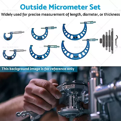 6pcs/set 0-6  Outside Micrometer Set Machinist Tool Carbide 0.0001  • $165.12