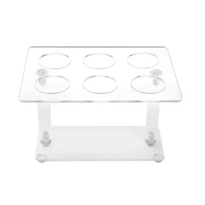6 Holes Cone Holder Clear Acrylic Ice Cream Stand Cone Cake Stand For Ice Cream • £10.87