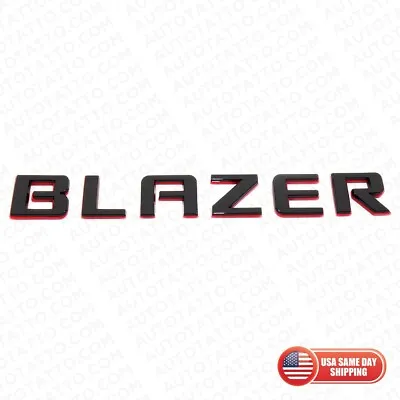 19-23 Chevrolet Blazer Liftgate Redline Letter Nameplate Badge Emblem Black Red • $17.99