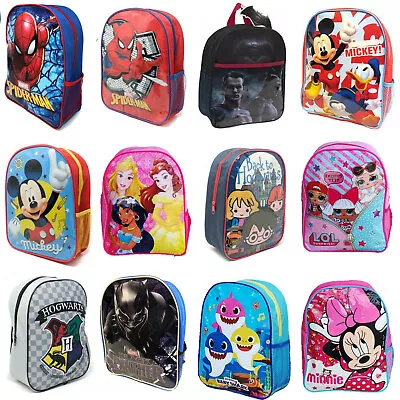 Boys Girls Kids Backpack Junior Toddlers Character Rucksack School Lunch Bag Toy • £9.99