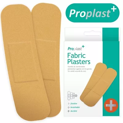 200x BREATHABLE FABRIC PLASTERS Medical Wound/Cut Protection SMALL-LARGE SIZES • £6