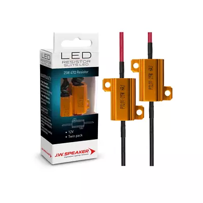 A PAIR JW Speaker 25W 21W Load Resistor CANbus LED Control Unit ERROR Canceler • $19.95