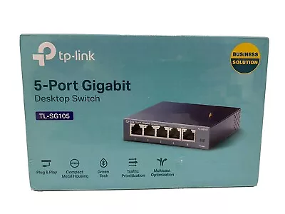 $32 • Buy 5 Port TP-Link TL-SG105 Gigabit Network Switch