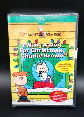 Peanuts Classic  I WANT A DOG FOR CHRISTMAS CHARLIE BROWN  DVD NEW  • $10