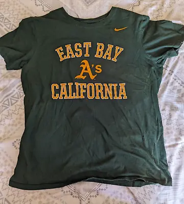 Oakland A's Athletics East Bay M Medium T-Shirt Men's Nike Green • $9.99