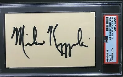 Mike Krzyzewski Signed Autographed 3x5 Coach K Duke Basketball PSA BOLD AUTO • $699.99