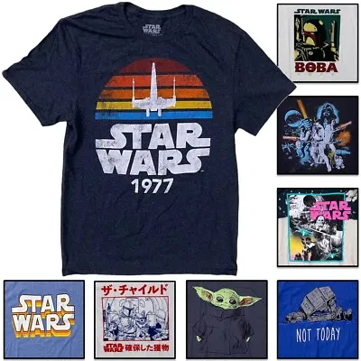 Star Wars Men's Officially Licensed Movie Retro Vintage Graphic Tee T-Shirt • $14.99
