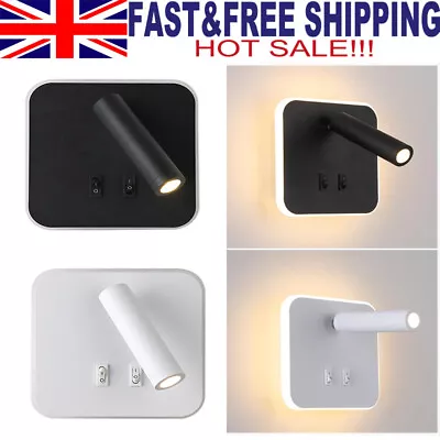 £24.89 • Buy LED Wall Lamp Wash Light Bed Spotlight Reading Hotels Indoor Bedside Light New