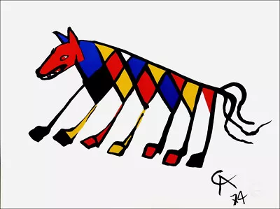 Alexander CALDER Beastie Braniff Airlines Original 1974 Lithograph • $550