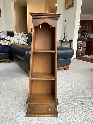 Vintage Solid Wood Floor Or Table Top Or Wall Shelf With A Drawer • $89.99