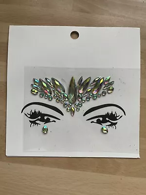 Face Gems Adhesive Glitter Jewel Tattoo Sticker Festival Rave Party Body Make Up • £0.99