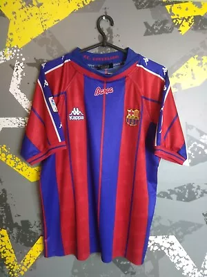 Guardiola Barcelona Match Worn Home Football Shirt 1997-1998 Kappa Men SZ M Ig93 • $2124.99