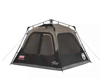 Coleman 4-Person Cabin Camping Tent With Instant Setup 1 Room Gray • $99.99