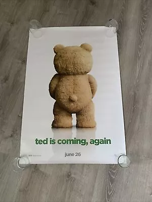 Ted 2015 Original Movie Theater Poster Double Sided 27x40 “ted Is Coming Again” • $19.95