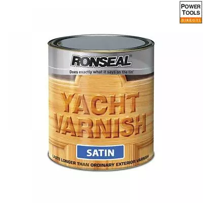£66.25 • Buy Ronseal Exterior Yacht Varnish Satin 2.5 Litre