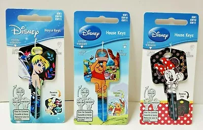 $7.49 • Buy Disney House Keys Blank - Minnie Mouse / Winnie The Pooh / Tinker Bell KW1 KW10