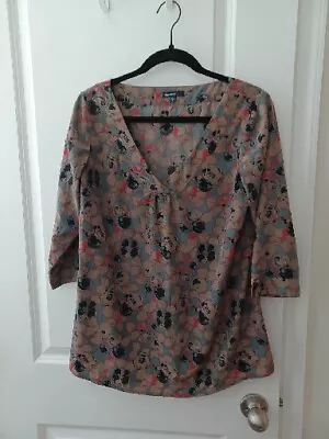 Gap Maternity 3/4 Sleeve Floral Print Top Size Medium Season 06/11 • $2