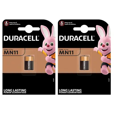 Duracell MN11 V11A A11 11A L1016 6V Batteries X 2 **Long Expiry** • £3.99