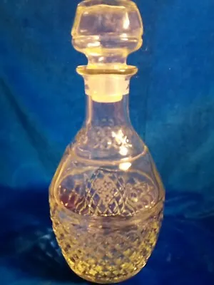 Crown Royal Vintage Etched Glass Wine Liquor Decanter Bottle 1qt Crown Symbol • $5.99