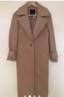 River Island Camel Coat Size UK 14 • £30