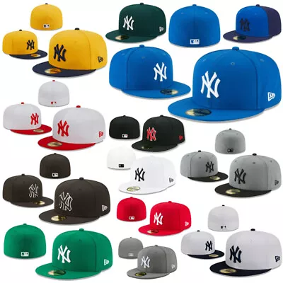 New York Yankees NYY MLB New Era 59FIFTY Fitted Cap -5950 Baseball Hat • $13.99