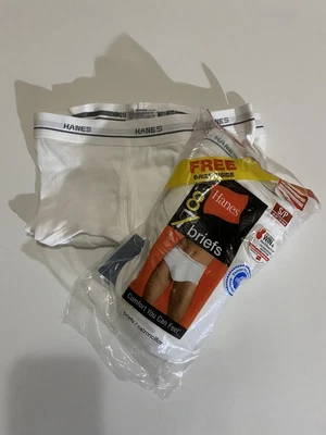 $56 • Buy Vintage Hanes White Briefs S 28-30 Underwear Seven Pair Left In Package *NEW*