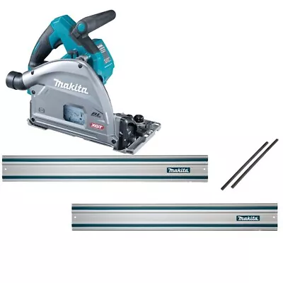 Makita SP001GZ03 40V Brushless Plunge Saw + 2 X 1.5m  Guide Rail & Connectors • £489