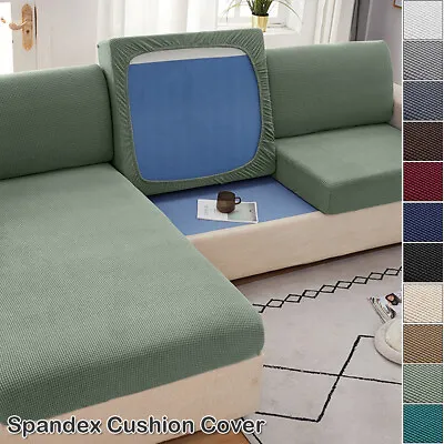 $27.73 • Buy 1/2/3/4 Seater Sofa Seat Cushion Covers Stretch Couch Settee Protector Slipcover