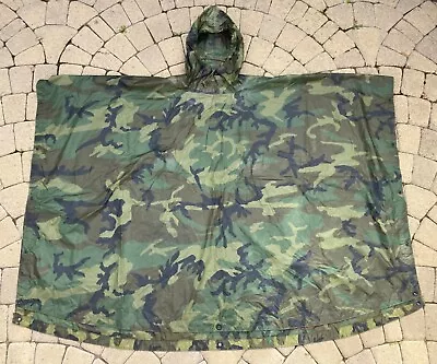 US Army USMC Woodland Poncho Shelter Tent Sleeping Bag Genuine GI • NOS NEW NWOT • $99.99