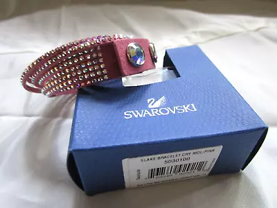 NIB Touchstone AB Crystal By Swarovski Pink  Wrap-Star Bracelet Austria • $35.88